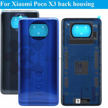 Back Cover For Xiaomi POCO X3 Rear Housing Door Battery Cover Original for XiaoMi POCO X3 Back Housing 2024 - buy cheap