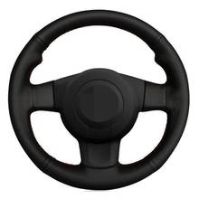 Car Steering Wheel Cover Hand-stitch Black Artificial Leather For Seat Leon (1P) FR 2007 Leon (1P) Cupra 2007 Ibiza (6L) FR 2006 2024 - buy cheap