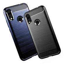 ZROTEVE-funda suave de TPU a prueba de golpes para móvil, carcasa con patrón de fibra de carbono cepillado para Xiaomi Redmi7, Redmi 7, 7A 2024 - compra barato
