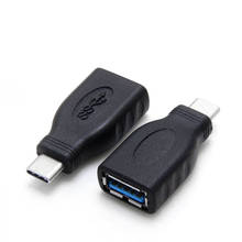 Adaptador USB tipo C macho A USB 3,0 tipo A hembra, conector OTG para teléfono, ordenador portátil, conexión USB Flash Drive, ratón y teclado, 2 unids/lote 2024 - compra barato