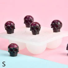 Skull Silicone Mold Resin Epoxy Resin Diy Halloween Theme Jewelry Making Tool 2024 - buy cheap