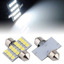 1Pcs 31mm 16SMD 1210 Low Consumption High Power Ultra Long Life Car Auto Interior LED Bulb License Plate Dome Light#270485 2024 - buy cheap