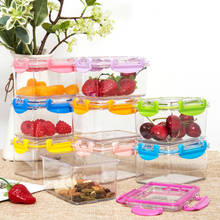 Kitchen Freezer Buckle Food Sealed Organizer Multi-function Candy Snacks Transparent Fall Resistant Plastic Storage Box With Lid 2024 - buy cheap