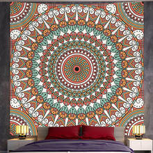 Indian psychedelic scene home art decoration Mandala tapestry Hippie yoga mat Bohemian decorative sheet sofa blanket 2024 - buy cheap