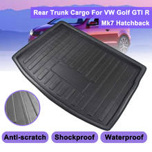 Cargo LinerBoot Tray Rear Trunk Cover Matt Mat Floor Carpet Kick Pad For VW Golf GTI R Mk7 Hatchback 2013 2014 2015 2016 - 2018 2024 - buy cheap