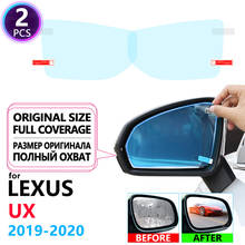 Capa completa anti nevoeiro filme à prova de chuva espelho retrovisor para lexus ux 200 250h ux200 ux250h 2019 2020 2021carro filmes limpo acessórios 2024 - compre barato