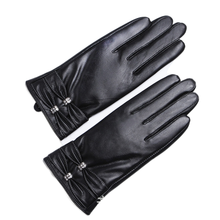 wholesale genuine leather ladies touch screen gloves plus velvet warm winter driving sheepskin gloves 2024 - buy cheap
