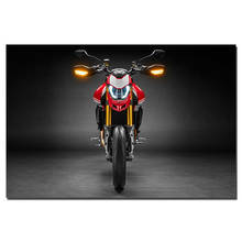 Ducati hypermotard 950 motocicleta poster lona quadros da arte parede para sala de estar decoração casa fotos modernas 2024 - compre barato