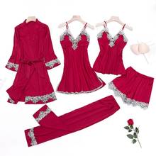 Sexy Kimono Robe Gown Women Nighty&Robe Suit Sleepwear Satin Nightgown Nightdress Silky Home Clothes Intimate Lingerie 2024 - buy cheap