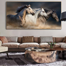 Running Horses Canvas Paintings On The Wall Posters And Prints Modern Wall Art Canvas Animals Wall Pictures Home Wall Decoration 2024 - buy cheap