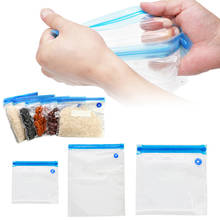 1Pc Reusable Food Vacuum Compression Bag Zip Lock Leakproof Mini Transparent Bag Shrink Plastic Storage Bags Kitchen Organizer 2024 - buy cheap