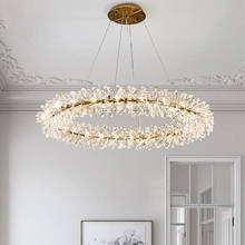 Ring design modern crystal chandelier lamp AC110V 220V lustre LED chandelier living lighting and hotel lights 2024 - buy cheap