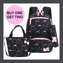 3Pcs Cute Dot Princess Style Elementary Kids School Backpack Bookbag Set for Teens Girls School Bag Primary Mochila Escolar 2024 - buy cheap