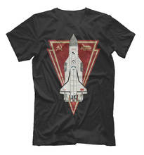 CCCP Soviet Space Programm Poster Russian Buran Space Shuttle T-Shirt. Summer Cotton O-Neck Short Sleeve Mens T Shirt New S-3XL 2024 - buy cheap