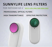 Sunnylife объектив фильтр для Insta360 GO 2 ND4 ND8 ND16 ND32 CPL MCUV комбинированный True Цвет набора фильтров действий Камера Аксессуары для объективов 2024 - купить недорого