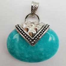 Amazonite Stone Bead Pendant Jewelry For Woman Gift S618 2024 - buy cheap