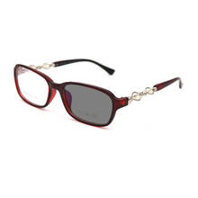 Fashion Progressive  Photochromic Myopia Glasses Look Near Far Shortsighted Eyeglasses Pacthwork Hollow Out Pearl Temple H5 2024 - buy cheap