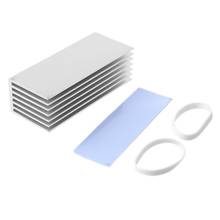 1Set Aluminum Heatsink Cooling Thermal Pad Cooling Radiator Cooler For NVME M.2 NGFF SSD Solid State Hard Drive Disk 2024 - buy cheap