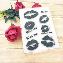 Hot selling Lips transparent clear stamp / silicone seal roller stamp DIY scrapbook album / card production 2024 - buy cheap