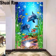 Full square drill diy 5d diamond painting dolphin pearl diamond mosaic cross stitch diamond embroidery Underwater World, 2024 - buy cheap