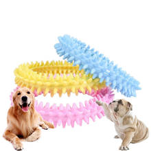 Cute Pet Toy Dog Chew Toy Ring Shape Non Toxic Portable Safe Cleaning Tooth Toy Pets Tool Random Color Dropshipping 2024 - buy cheap