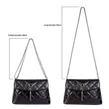 Women Messenger Bags Lattic Quilted Women Bag Chain Crossbody Bag for Women Brand Leather Luxury Handbag Designer Lady Clutch AF 2024 - buy cheap