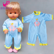40cm baby doll blue rompers for 38cm Nenuco Ropa y su Hermanita doll clothes accessories 2024 - buy cheap