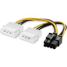 Cable adaptador Molex a Pcie de 8 pines, tarjeta de vídeo PCI Express, Pci-E, ATX, PSU, PSU, 4 pines, 10 Uds. 2024 - compra barato