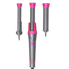 2021 mais novo rosa diferentes tamanhos 3 em 1 modelador de cabelo cônico curling ferro único tubo cerâmica esmalte pêra flor cone elétrico 2024 - compre barato