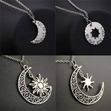 1pc Tibetan  Filigree Sun And Moon Charms Pendant Necklace For Women Diy Handmade Jewelry 2024 - buy cheap