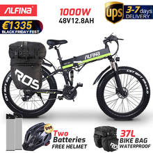 ALFINA-bicicleta eléctrica plegable para adulto, bici de montaña de 2021 W y 48V, neumático ancho 1000 de 26 pulgadas, disponible en Europa, 4,0 2024 - compra barato