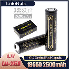 LiitoKala Lii-26A New Original 3.7v 18650 2600mAh Lithium Rechargeable Batteries Continuous Discharge 30A For Drone Power Tools 2024 - buy cheap