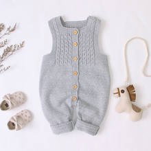 Autumn Casual Baby Girls Clothes Sleeveless Rompers For Baby Boys Knit Jumpsuit Overalls Newborn Clothes Toddler Kids Costume 2024 - buy cheap