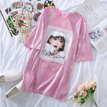 Woman Tshirts Bottom Missing Beauty Printed Map Beaded Short Sleeve T-shirt Women's Summer Tops Mujer Camisetas 2024 - buy cheap
