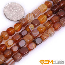 8x8mm freeform botswana agates beads natural stone beads DIY loose beads for jewelry making strand 15 inches wholesale ! 2024 - buy cheap