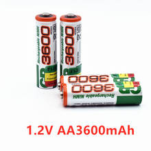 2021 New 1.2V AA battery 3600mAh NI MH Pre-Charged Batteries Ni-MH Rechargeable AA3600 Battery For Toys Camera Microphone 2024 - buy cheap