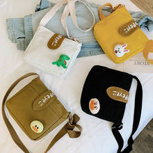 Ins Korean Version New Product Crossbody Bags Fashion Casual Travel Shopping Canvas Messenger Bags Cute Animal Shoulder Bags 2024 - buy cheap