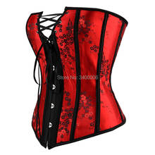 Caudutas Sexy Corsets and Bustiers Lace Up Corset Top For Wedding Dress Plus Size Embroider Overbust Burlesque Red Black 6xl 2024 - buy cheap