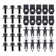 Engine Under Cover Splash Shield Guard Body Bolts Bumper Fender Liner Push Retainer Fastener Rivet Clips Extruded U-Nuts 35PCS 2024 - buy cheap