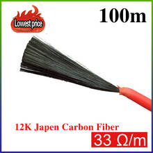 new 12K Warm Floor Carbon Fiber Heating Wire Electric Hotline infrared Heating Cable 220v 2024 - buy cheap