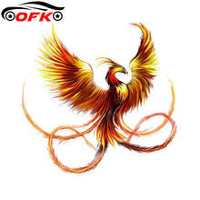 Car Stickers Decor Motorcycle Decals Lifelike Noble Golden Phoenix Flying Decorative Accessories Creative PVC 2024 - buy cheap