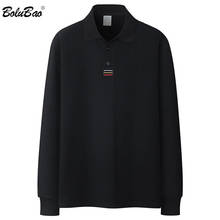 Bolubao-camisa polo masculina, camisa de manga longa em algodão, moda casual, outono 2024 - compre barato