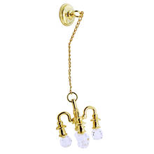 1pc Simulation Mini Golden Ceiling Light 1:6 1:12 Dollhouse Chandelier Retro Model DIY Doll Toys 2024 - buy cheap