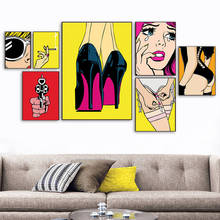 Adhesivo de pared autoadhesivo, ropa interior Sexy, zapatos de mujer, Pintura Artística de pared, carteles nórdicos, impresiones, imágenes de pared, decoración del hogar 2024 - compra barato