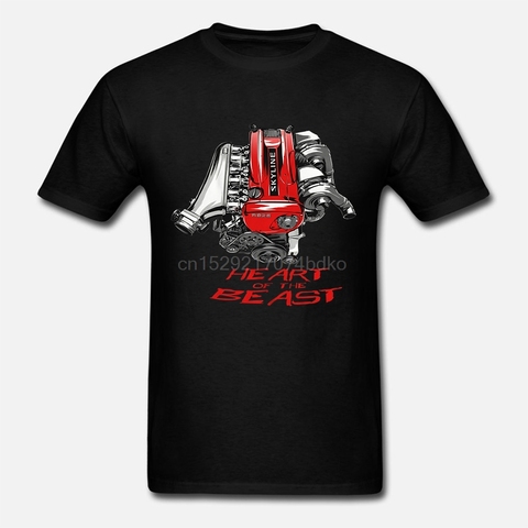 Men T Shirt Fashion Nissan Skyline Gtr Rb26 R32 R33 R34 Heart Of The Beast Engine Jdm Tee T Shirt Women Buy Cheap In An Online Store With Delivery Price Comparison Specifications