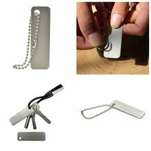 Portable 1pc Stone Sharpener Keychain EDC Pocket Outdoor Camping Sharpeners Tool for Fish Hook Knife Finger Nail File 2024 - buy cheap