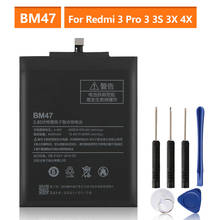 Bateria de substituição original bm47 para xiaomi redmi 3 3s 3x redmi3 pro hongmi 4x nota 4x redrice 3x autêntica bateria 4000mah 2024 - compre barato