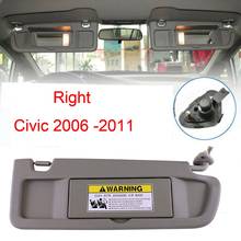Козырек от солнца для правой пассажирской стороны, серый, для Honda Civic 2006 -2011, 83230-SNA-A01ZE 2024 - купить недорого