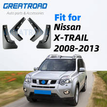 Guardabarros moldeados para coche Nissan x-trail T31 2008-2013 Xtrail, aleta de barro, juego de guardabarros, 2009 2010 2011 2012 2024 - compra barato
