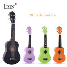 IRIN профессиональный мини-укулеле, 21 дюйм, липа, 4 струны, палисандр, гриф, чистый тон, укулеле, Uke, музыкальный инструмент, детский подарок 2024 - купить недорого